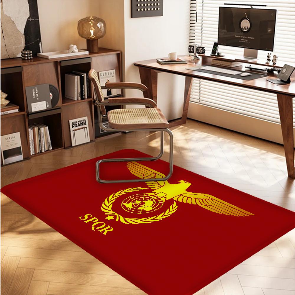 Roman S-SPQR Hallway Carpet Washable Non-Slip Living Room Sofa Chairs Area Mat Kitchen Doormat Area Rug