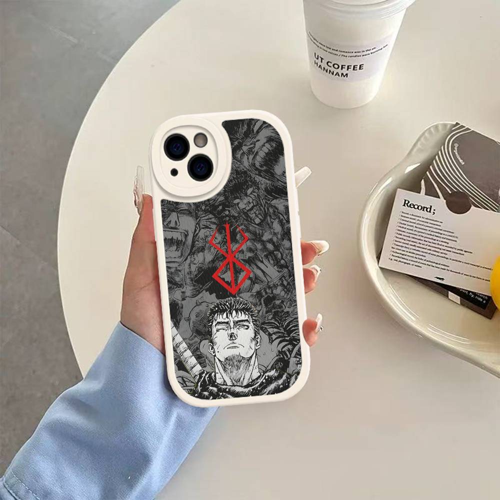 Comic Cool Berserk Leather Phone Case For IPhone 16 15 14 17 Pro Max 11 12 Mini Plus Soft Shell