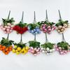 15 heads Artificial Silk Rose Flowers Bridal Bouquet for Home Wedding Floral Arrangement Garden Artificial Flowers DIYGift Decor