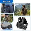 YANGMUDAN Tactical Duty Belt Keepers with Snap Fastening Work Belt Safety Belt Nylon Belt Keepers for Set of 6 Buttons, Loops, Fasteners, Men, Black,