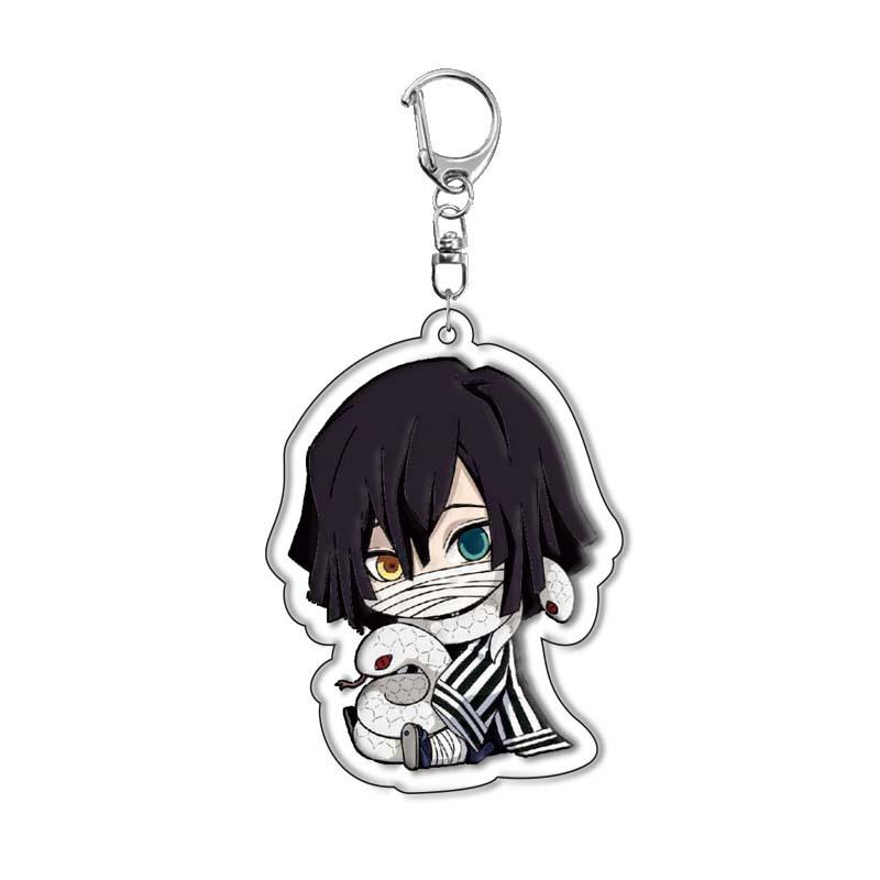 Anime Keychains Keychain Demon Slayer Kimetsu No Yaiba Acrylic Key Ring Cute Funny Cartoon for Friends