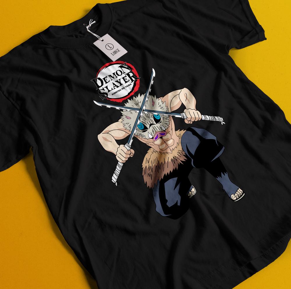 

Рубашка Истребитель демонов Иноске Футболка Зеницу Футболка Мудзан Дома Футболка Танджиро Незуко XL