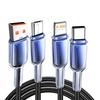 3 in 1 Fast Charging Type C USB Cable Type C Usb Micro For Iphone Samsung Huawei Xiaomi Multi Port Multiple Charging Wire