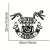 Motorcycle Garage Decor with Custom Name/Text, for Man Cave/Workshop/Rooms Decor, Birthday/Housewarming/Easter Present for Biker