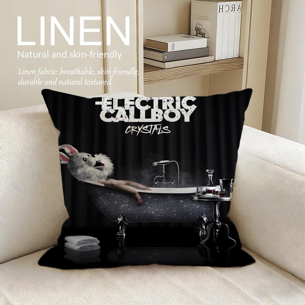 Music Electric Callboy Cushion Cover Pillowcase Set Pcs x x Breathable Washable Sofa Cushion Cover 30X30cm