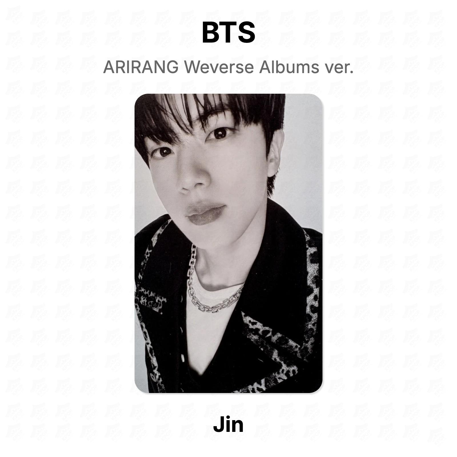 BTS ARIRANG Weverse Albums ver. Official Photocard Jin