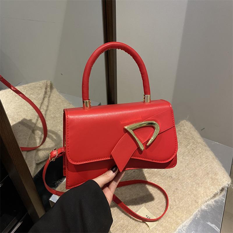 Nischendesign personalisierter Trend kleine quadratische Tasche einfarbig Trend einfache Damentasche Umhängetasche