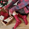 Songmu Winter Rabbit Down Big Red Socks New Year Socks Velvet Bow Tube Socks Lucky Socks