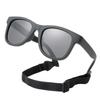 0-24 Months Baby Polarizrd Sunglasses With Belt High Quality Square Silicone Frame Mirrored Uv400 Lens Eyewear For Boys Girls
