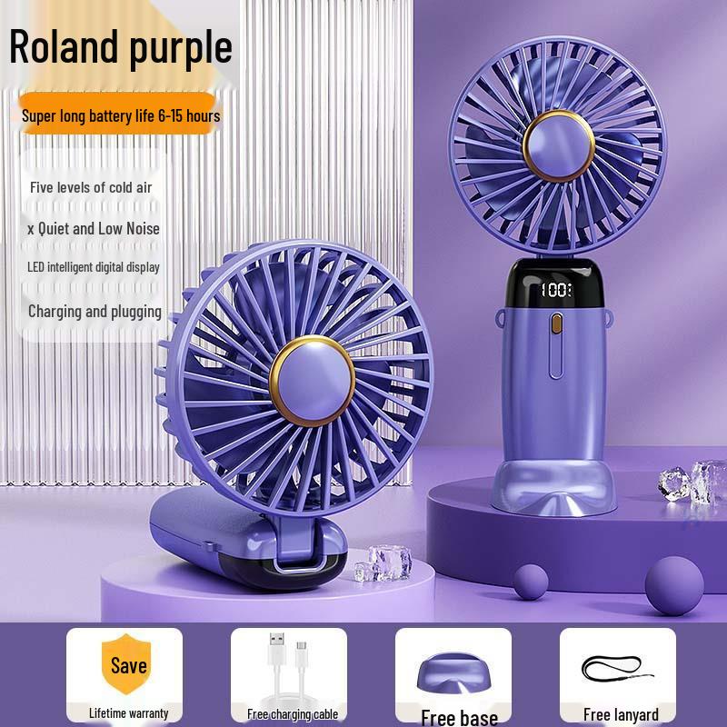 2026 Portable USB Neck & Waist Fan with Display