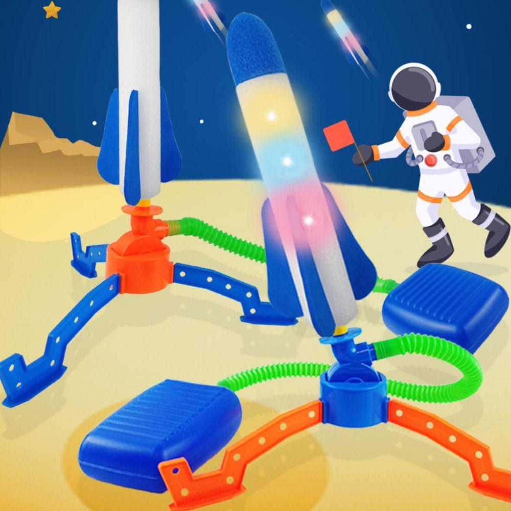 Toy Pedal Games Pressed Rocket Launchers Foot Pump Launcher Toys Soaring Rocket Foot Pedal Launcher
