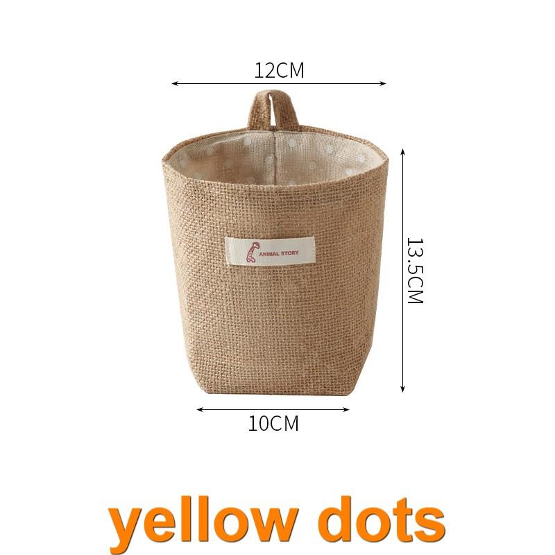 

Cotton and Linen Fabric Storage Bag,Three-dimensional Hanging Storage Bag,for Placing Small and Miscellaneous Items