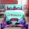 3pcs Duvet Cover Set (1*Duvet Cover + 2*Pillowcase, Without Core), Custom Name Ben 10 Cartoon Pattern Bedding Set, Home Bedroom Decor Gift