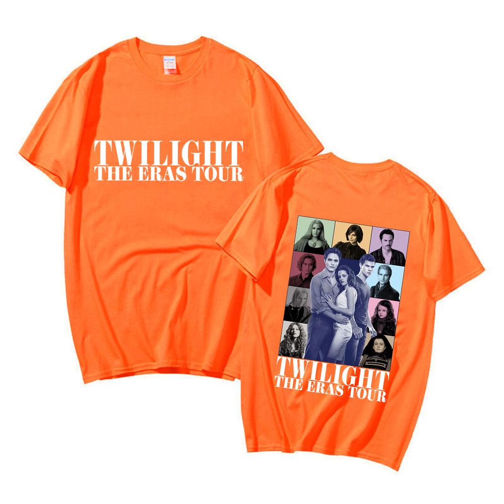 Twilight The Eras Saga Tshirt Bella Jakob Edward 2023 New Graphic Tshirts Unisexs Women Vintage Cotton Cozy Short Sleeve T Shirt