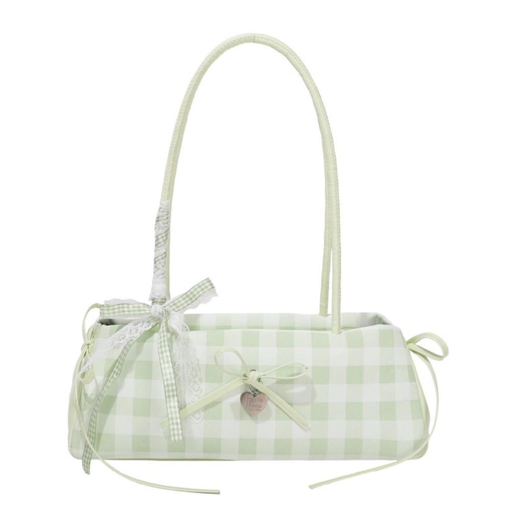 High Quality Casual Drawstring Shoulder Bag Trendy Khaki Color Handbag Lightweight Large Capacity Tote Bag