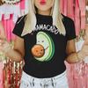 Cartoon Papacado Mamacado Print Couple Matching Tshirt Valentines Day Gifts Women Men Fun Avocado Tees Fashion Lovers Tshirts