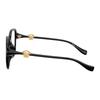Versace Brand logo avatar design nylon square optical glasses women's black 65970785 VE3386D GB1-Black 55