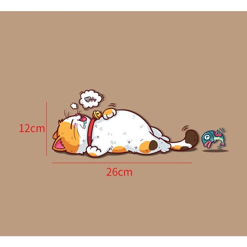 Car Stickers Styling Creative Cartoon Fun Cats  Auto Window Decals DIY Cars Motorbikes Decoration Vinyl Body Stickers