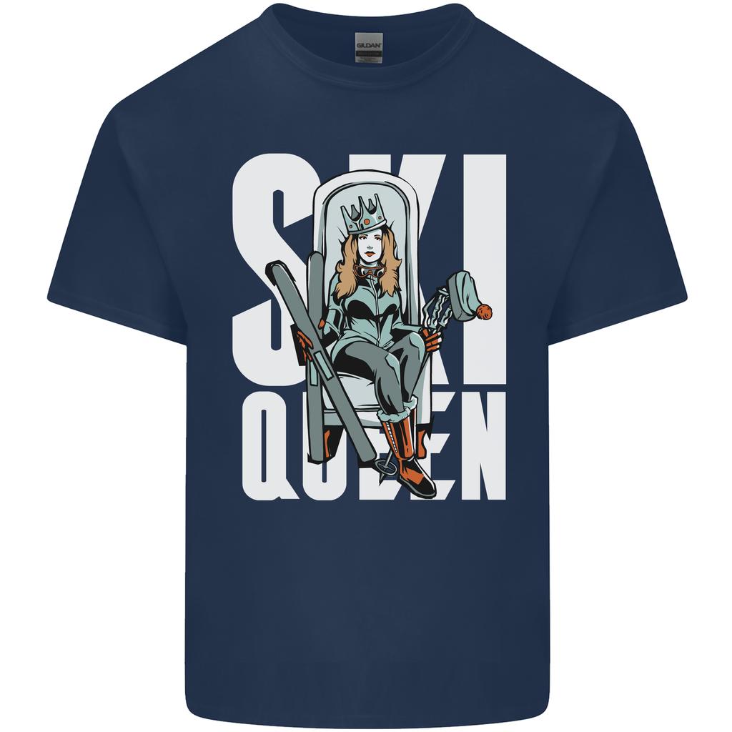 Ski Queen Funny Skiing Winter Sports Unisexs Light Cotton TShirt