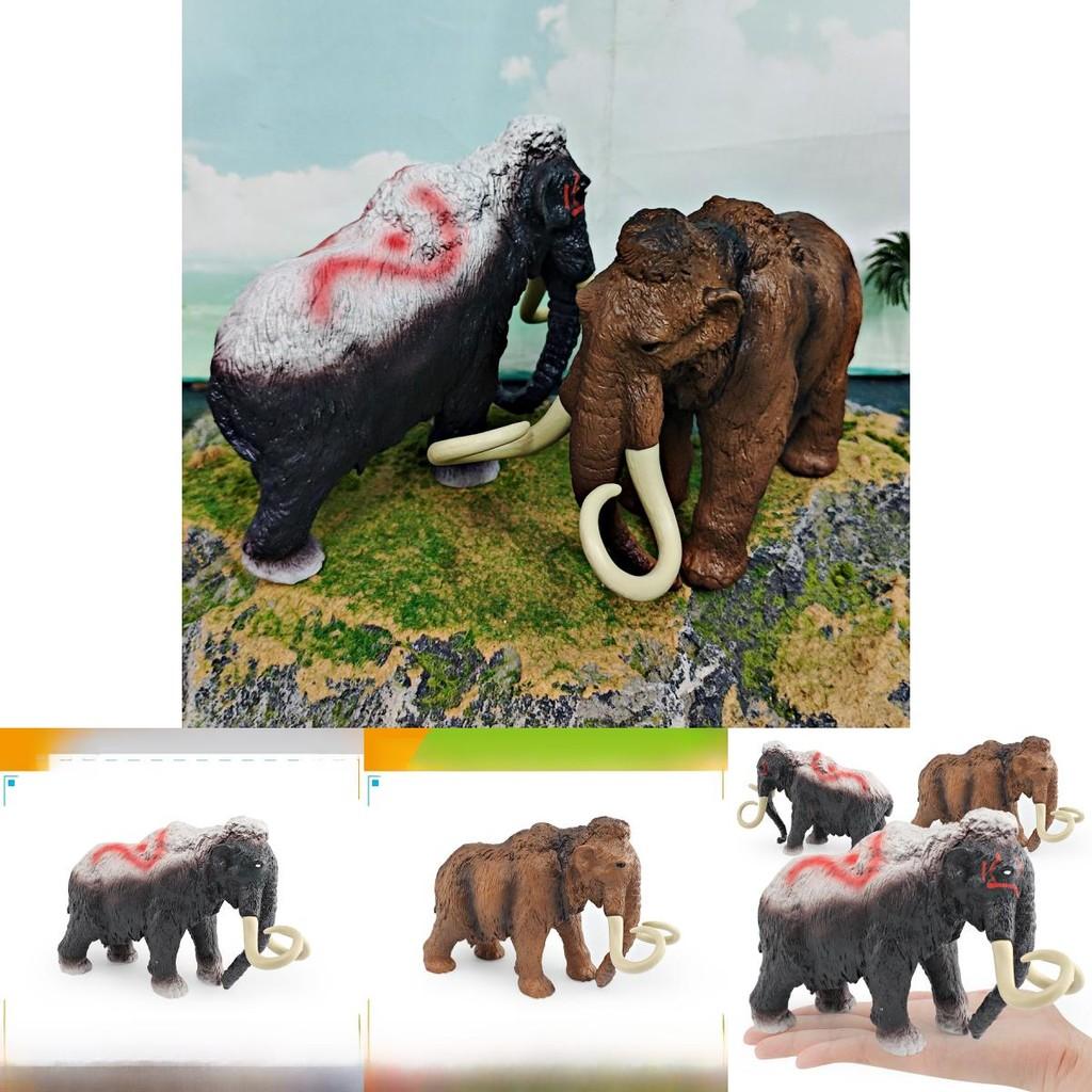 Wild Mammonteus Model For Kids Educational Decor With Pvc Material