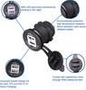 6Way Rocker Switch Panel+Dual USB Car Charger+Voltmeter Car Cigarette Lighter