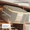 1pc Non-woven Fabric Storage Box Foldable Large Capacity Quilt Storage Bag Transparent Visible Clothing Bag Wardrobe Organizer