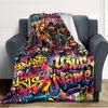Name Custom Rappers Print Flannel Blanket High Quality Warm Comfortable Cover for All Seasons Perfect for Gifts Home Decor