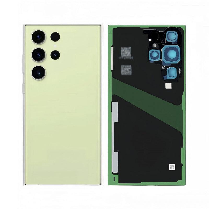 Battery Back Cover for Samsung Galaxy S23 Ultra SM-S918 PC Material back cover with Camera Lens Adhesive Repair Replacement Part
