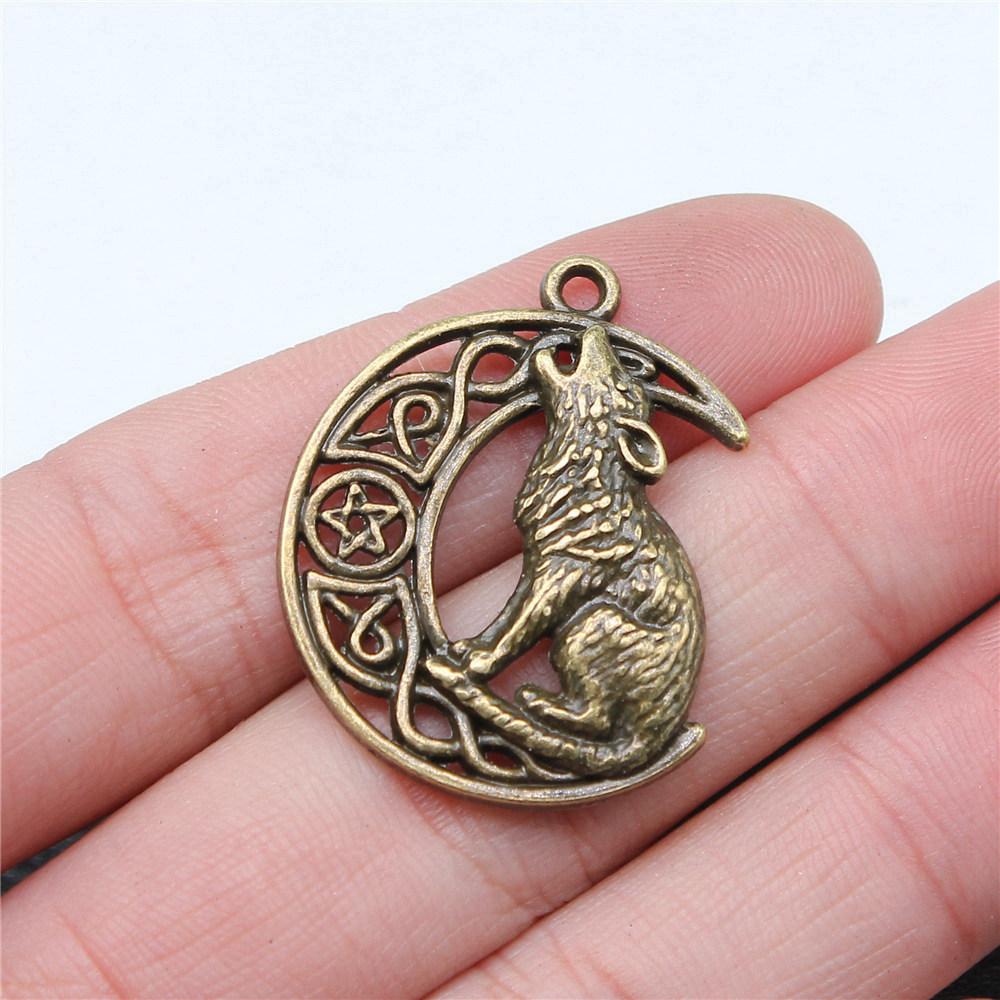 Charms Tiger Lion Wolf Pendants Kids' Jewelry Materials QC131