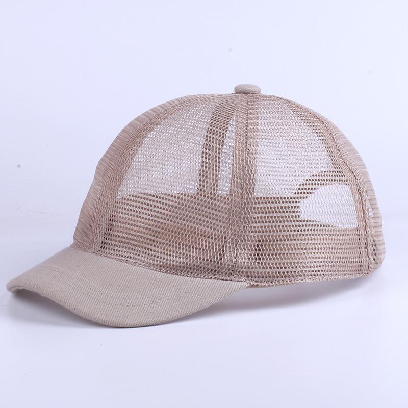 Summer Full Mesh Short Brim Baseball Caps For Men And Women Breathable Quick Dry Sun Hat Outdoor Bone Gorra Snapback Trucker Cap