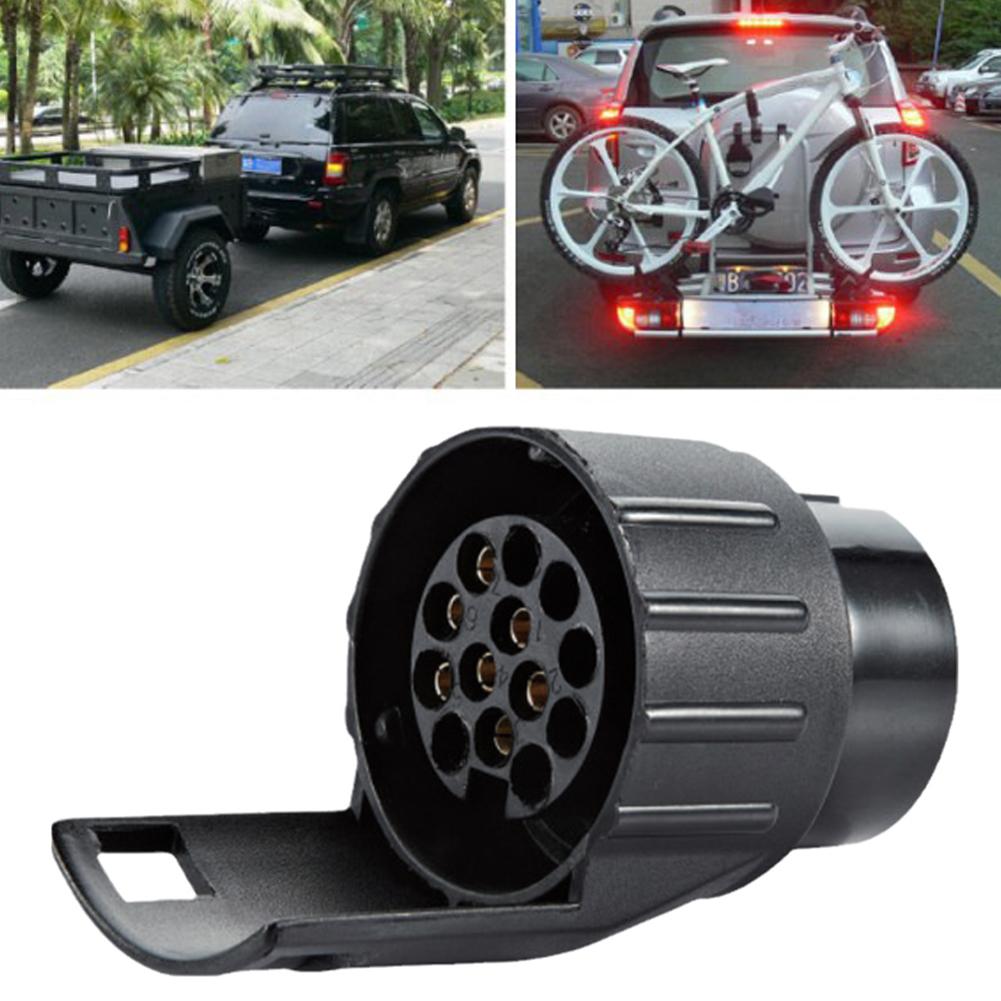 7 Pin To 13 Pin Plug Adapter Trailer Connector 12V Towbar Towing Waterproof Plugs Socket Adapter Car Truck Caravan