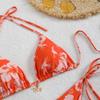 2025 Euro-American New Style Lace-Up Backless Sexy Split Bikini Swimsuit for Women