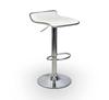 VIA White Eco Adjustable Stool
