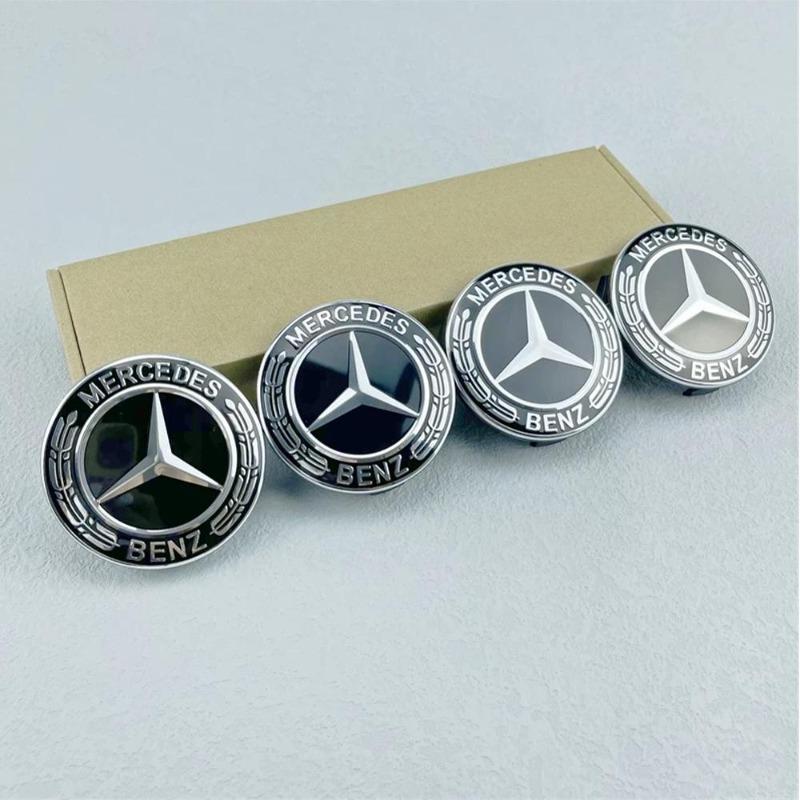 4PCS 75MM Blue Wheel Hub Cap Emblem Badge For Mercedes Benz C180 C200 E200 E260 E300 ML350 A1714000025 W230 W210 W211 W221 W219