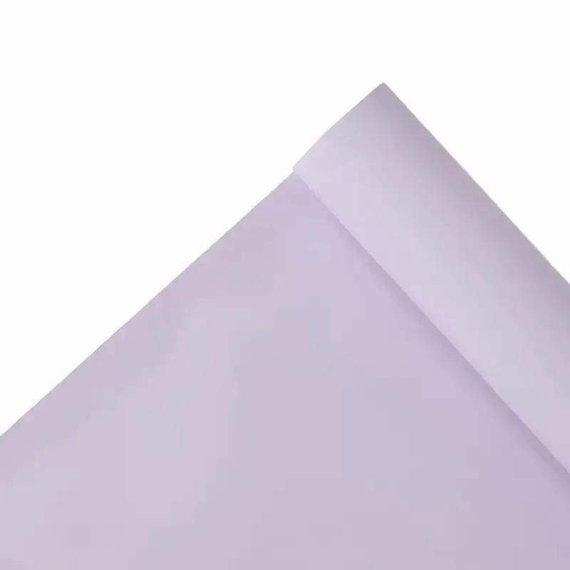 58cmX11yards Plain Porcelain Matte Floral Paper Flower Bouquet Solid Color Floral Page Flower Material Waterproof Packaging Film