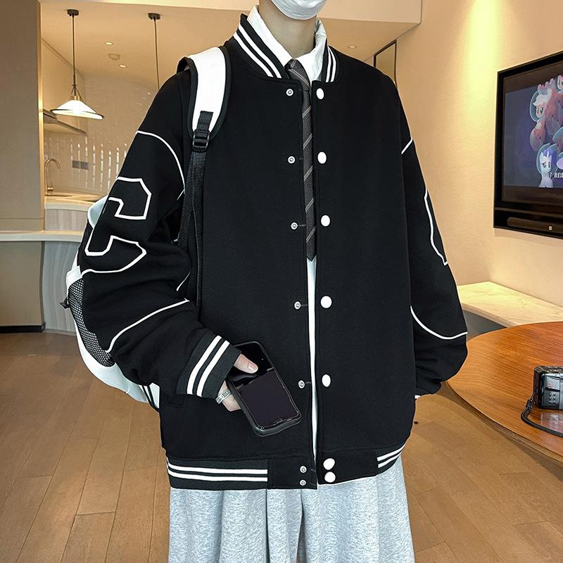 Spring Jacket Boy 13 Junior High School Students 14 Handsome Baseball Uniform 15-year-old Big Children Trendy Casual Jacket