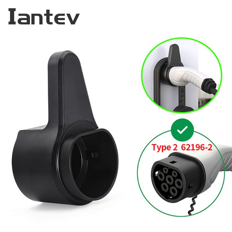 Universal Bracket 2pcs Fixed Clips Screw Mount Holder Stand for Electric Car Charger TYPE 2 Portable EV Charging Cable TYPE 1