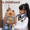 Cartoon Backpack Capybara Breathable Anti Splashing Water Schoolbag Student