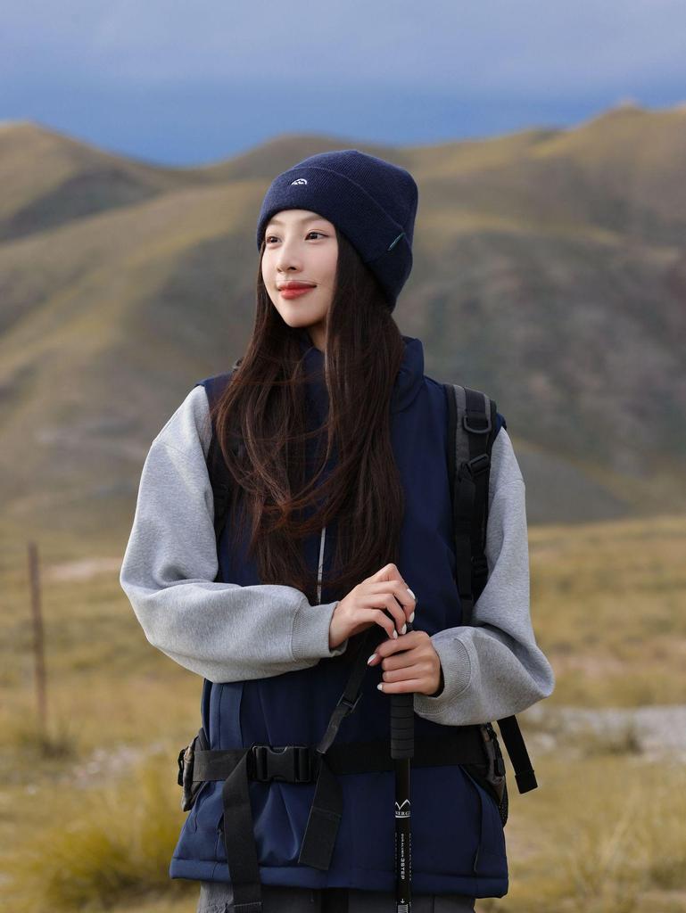 Women's Knitted Beanie Hat: Autumn/Winter, Korean Style, Ear Protection, Windproof, Outdoor Mountaineering Fashion.