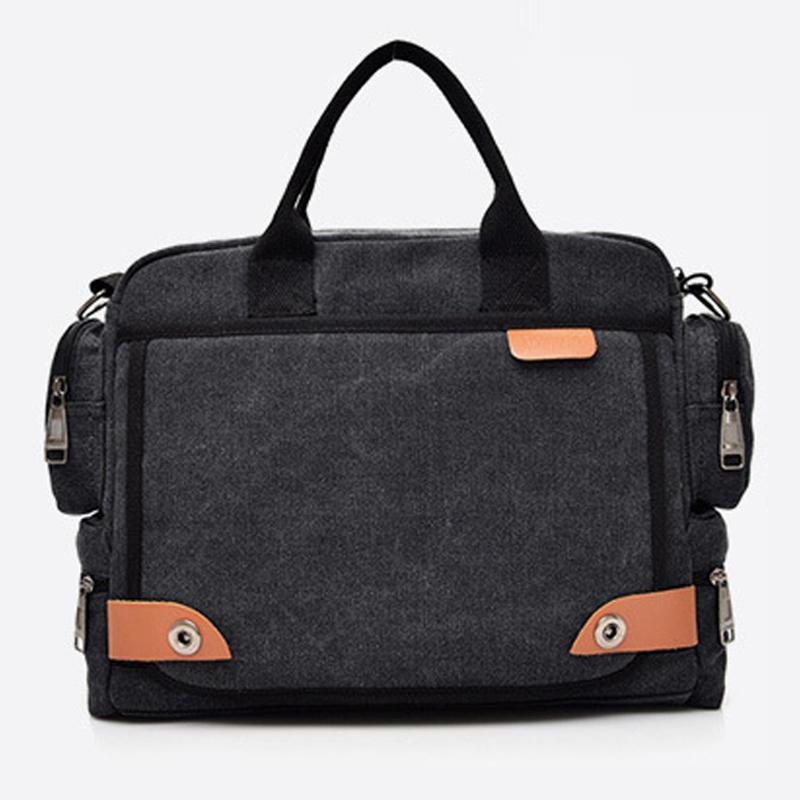 

Men s Briefcase Canvas Large Capacity Men s Business Handbag Fashionable Shoulder Big Bag Casual Crossbody Bag Travel Handbag 35cmX13cmX29cm