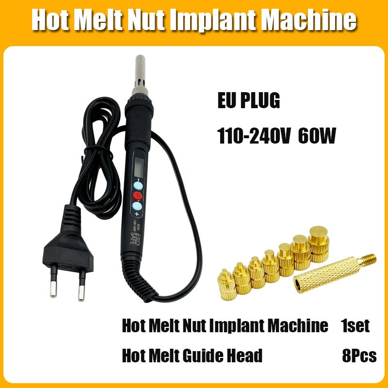 Wärmeeinsatzmutter Edelstahlschraube TS100 Lötkolbenspitze Einsatz Innengewinde Kopf Messing Heißschmelzeinsatz Muttern Bolzen Einsetzen
