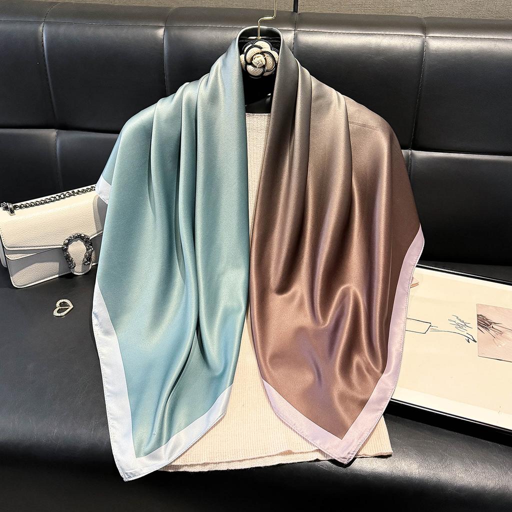 2025 Latest Fashion Spring Summer Women Print Headband Beach Chiffon Scarf Shawls Female Wraps polychrome Beach Sunscreen Hijab