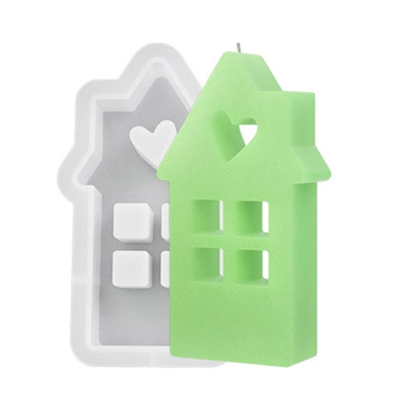 Silicone Soap Mold DIY Silicone Candle Molds Easter Clay Mould House Shaped Silicone Soap Making Molds Silicone Material