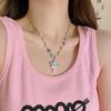 Evil Eye Necklace Evil Eye Ear Pins Sweet and Fashionable Alloy Accessories Evil Eye Jewelry for Party Wedding Daily