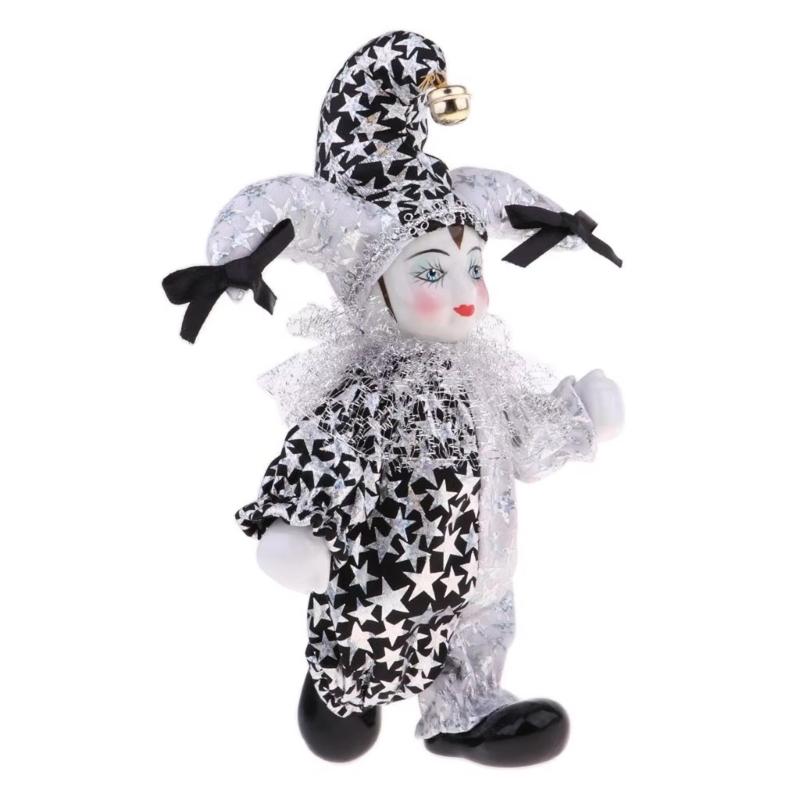 Ceramic Weeping Angel Clown Doll Figurine Unique Handcrafts Art Piece For Emotional Connection Shelf Table Display