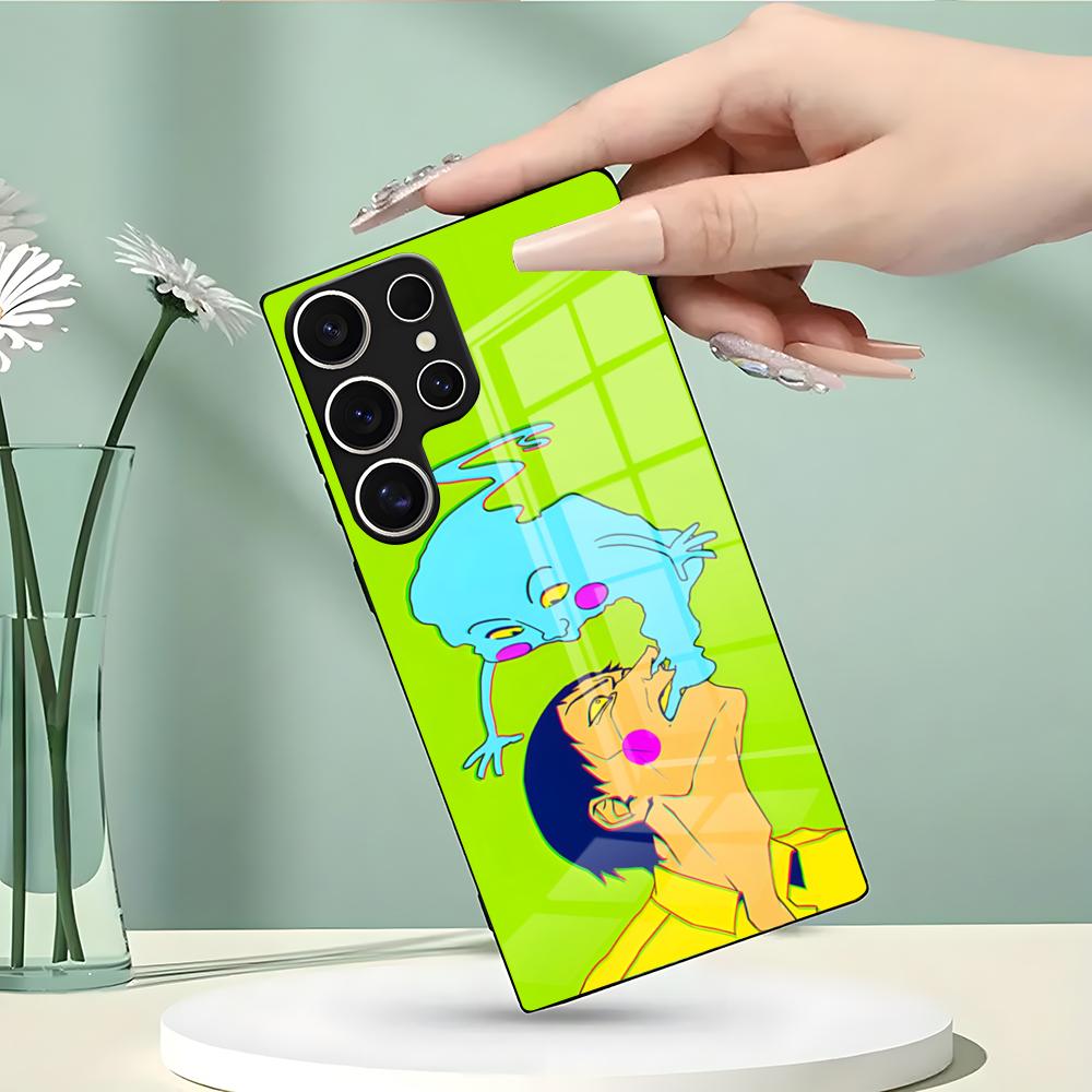 Anime Mob Psycho 100 Handyhülle Für Samsung S26 S25 Edge Ultra 23 22 21 20 Ultra Plus S24 Fe Glasabdeckung