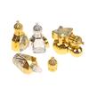Mini Essential Oil Roller Bottle Crown Shape Perfume Bottling Portable Transparent Travel Electroplated Carve Glass Empty Bottle