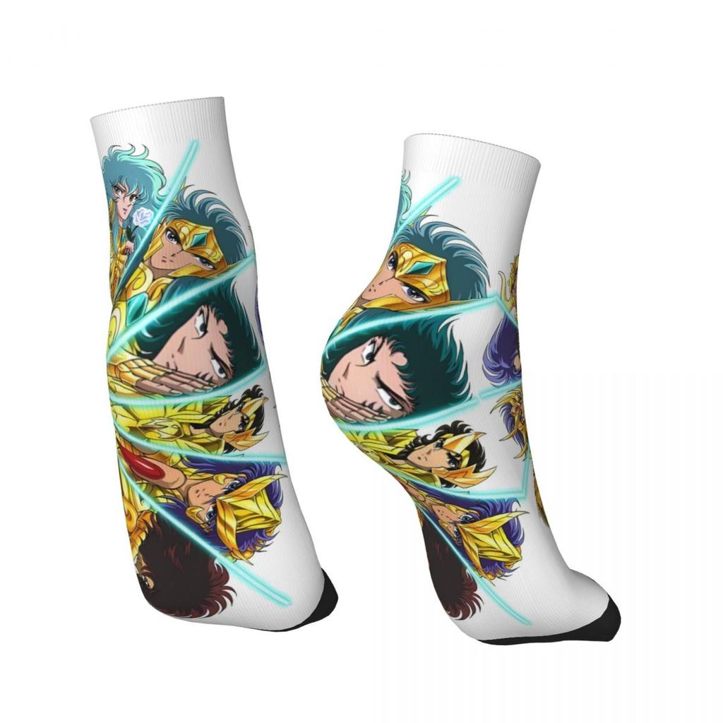 Characters Saint Seiya Anime Ankle Socks Male Mens Women Winter Stockings Printed