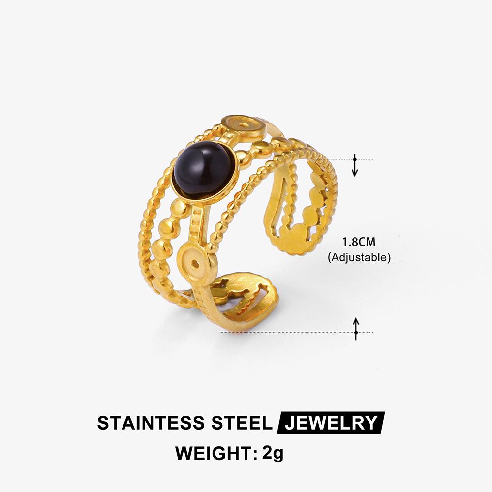 Богемное бирюзовое кольцо из нержавеющей стали - Модное, нетускнеющее украшение