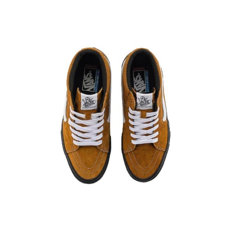 Vans Skate Grosso Versatile Comfortable Simple Low-Top Skate Shoes Unisex Skate Shoes Yellow VN0A5FCGY49